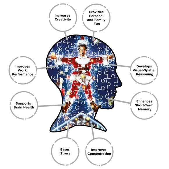 Chevy Chase National Lampoon's Christmas Vacation 300 Piece Puzzle in VHS Box - Picture 5 of 5